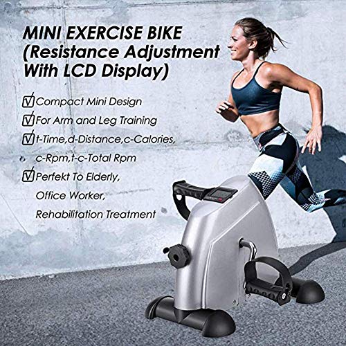 Mini pédale vélo d'exercice motorisée et exerciseur de cyclisme fitness intérieur