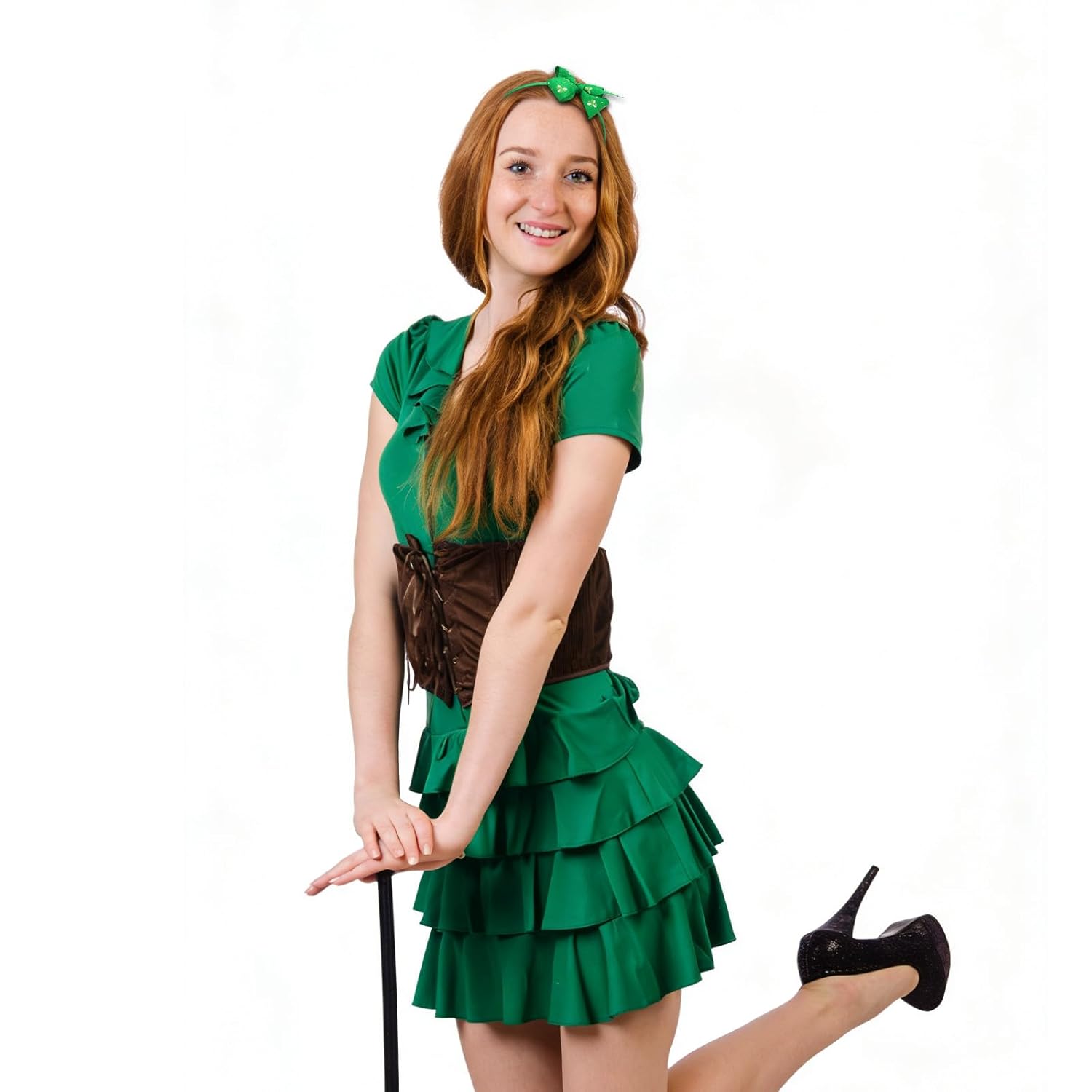 WHAVEL St. Patrick's Day Headband Shamrock Bow Hairband for Women and Girls Lucky Leaf Headpiece St. Patrick’s Day Lucky Clover Irish Gifts - Image 4