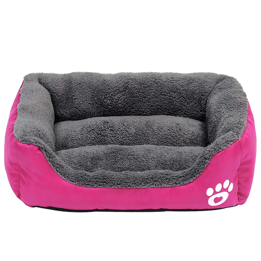 SOCHII Cama cálida para gatos, para mascotas, cachorros, sofá, perrera, cama de invierno, camas para dormir, nido para perros pequeños y medianos, gatos, cama perro, productos para mascotas, rosa, L