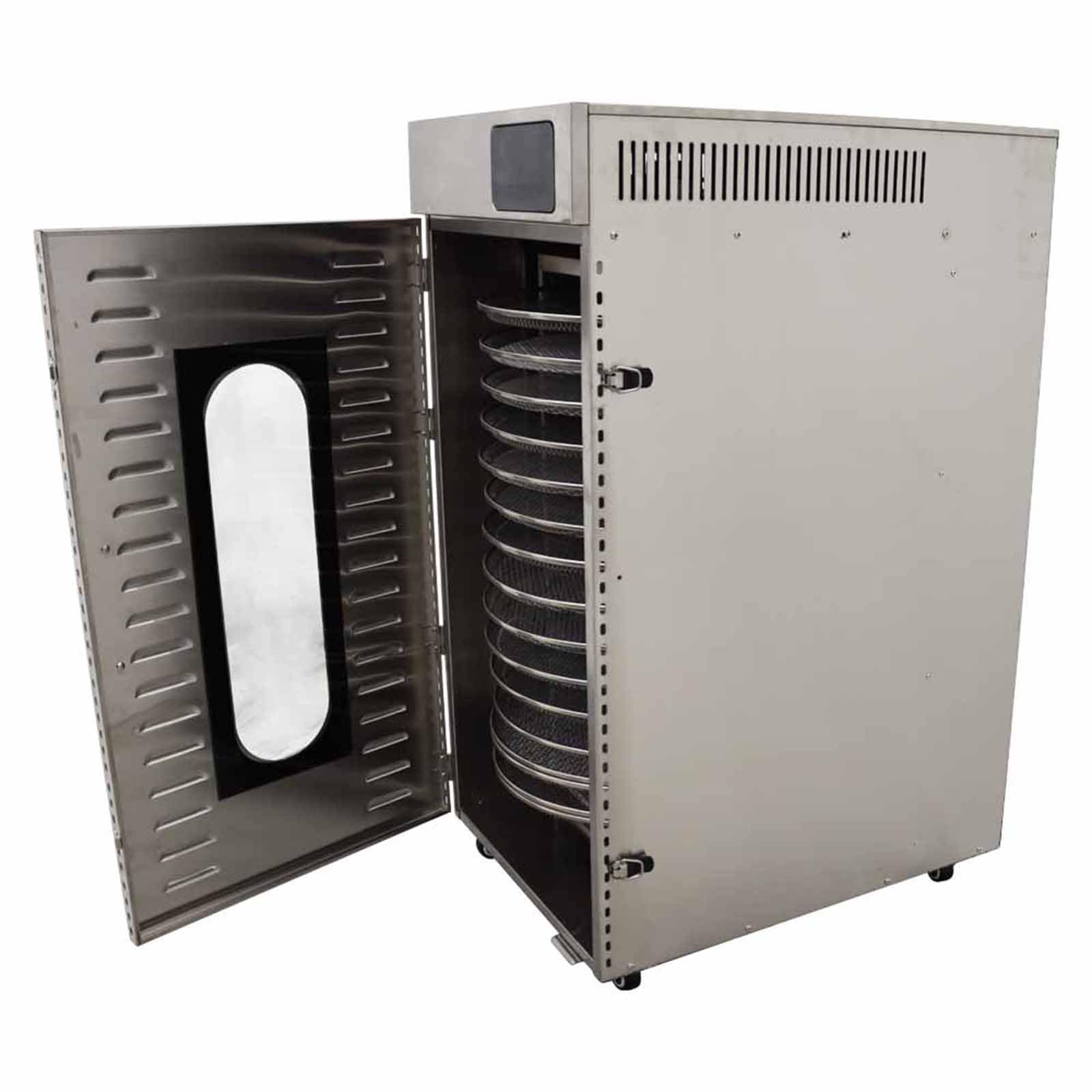 Máquina deshidratadora de alimentos rotativa de 20 capas, máquina de secado de frutas y verduras rotativas de acero inoxidable comercial, secadora de alimentos para mascotas, deshidratador 9
