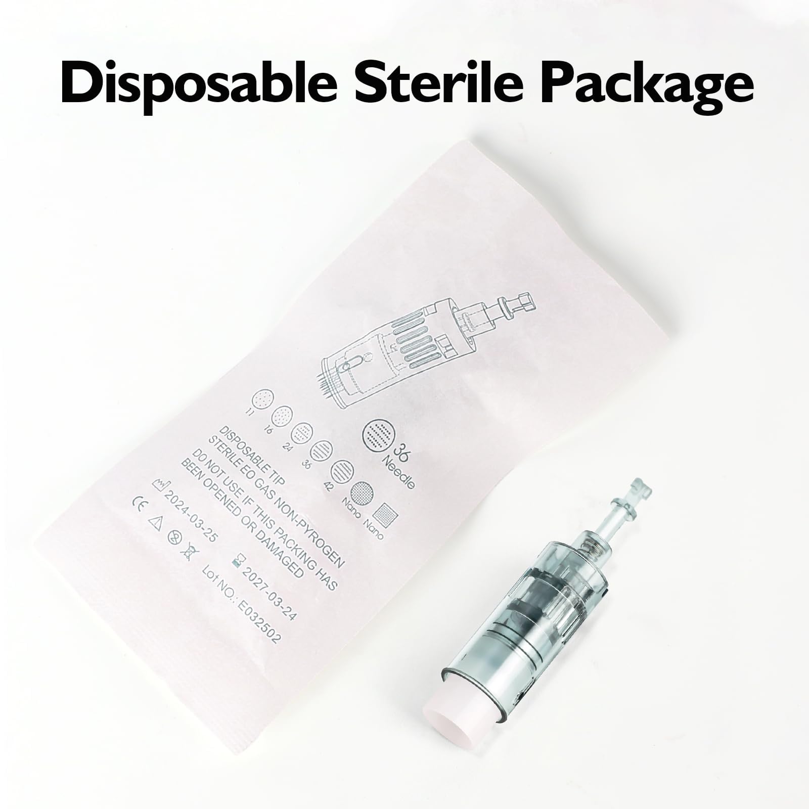 20 Pezzi Dermapen M8 Microneedling Cartucce 36 Pins, Ricambio Originale Derma Pen per Microneedling Ultima M8/ M7S/ A6S Microneedling Electric Derma Pen, Slot a Baionetta (36Pins, 20Pcs)