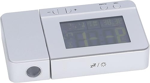 Miniatura 3 de Fydun Reloj despertador de proyección retroiluminación LED USB recargable multifunción reloj con proyección de tiempo y temperatura amplia gama de