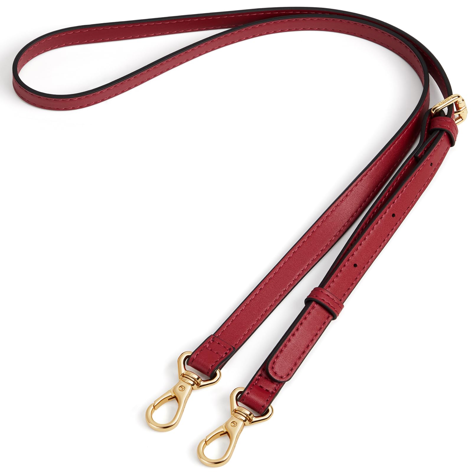 Schultertasche Trageriemen, Schultergurt für Taschen Crossbody Tasche Trageriemen Elegante Leder Damen Handtaschen (Rot)