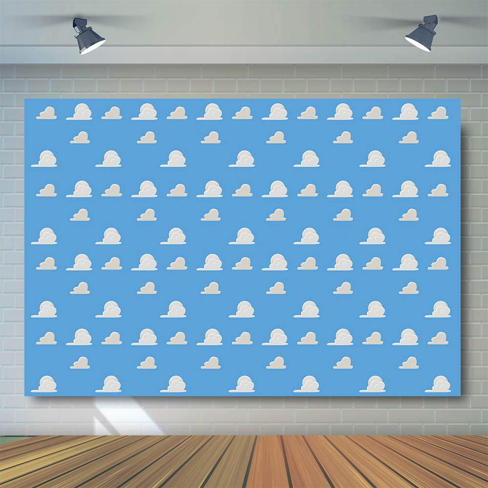 Fond Photo Bluey Dog 150x100cm - Toile De Fond Anniversaire Enfant Pour Fête Et Studio