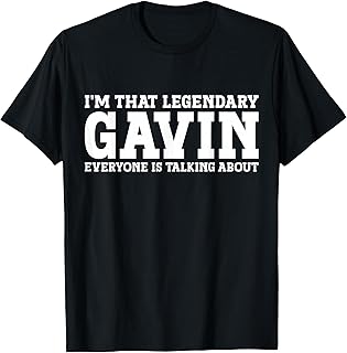 Gavin Personal Name First Name T-Shirt