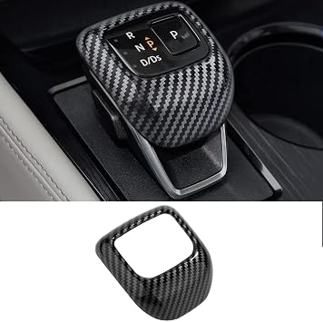 XITER Gear Shift Knob Cover for Nissan Rogue 2021-2026 Interior Accessories Shift Knob Cover Trim,Not for Rogue Sport,Carbon Fiber
