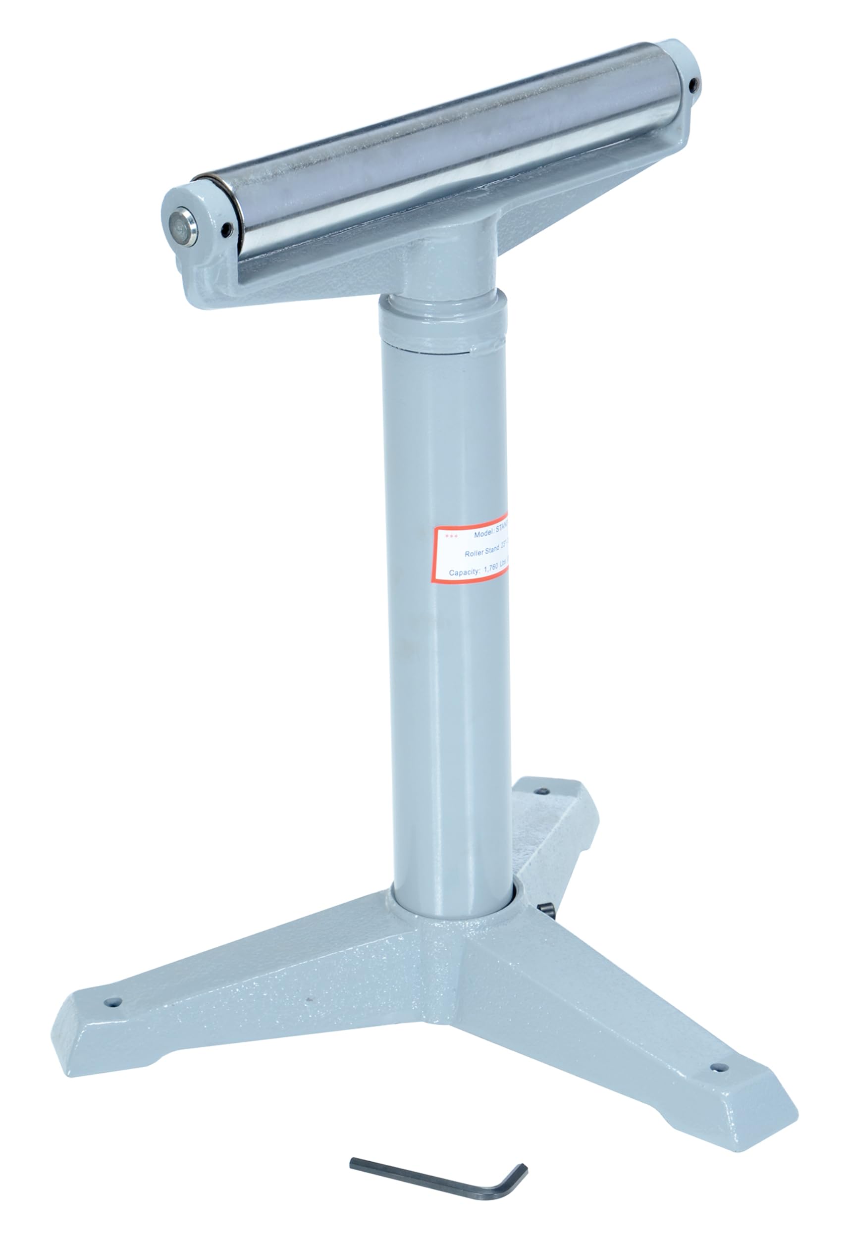 Vestil STAND-H Steel Horizontal Roller Stand 23 In. to 38-1/2 In. Raised Height 1,760 Lb. Capacity Gray