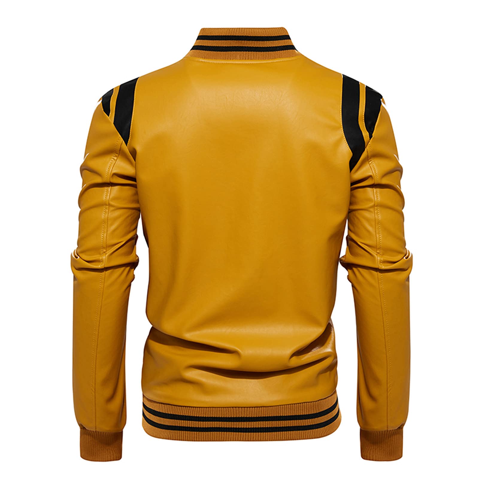 Giacca in pelle da uomo, stile cowboy, stile western, impermeabile | Giacca da moto vintage classica retrò patchwork giacca a vento primaverile pesca ciclismo cappotto per escursionismo