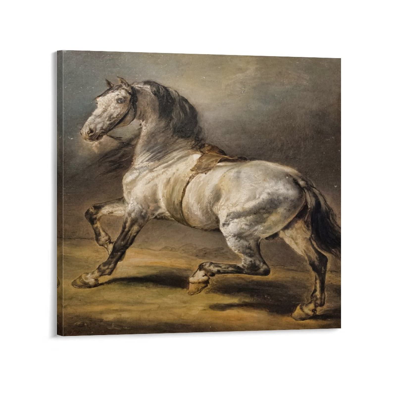 テオドール・ジェリコー、スペインの馬、希少画集画、新品高級額 テオドール・ジェリコー、スペインの馬、希少画集画、新品高級額