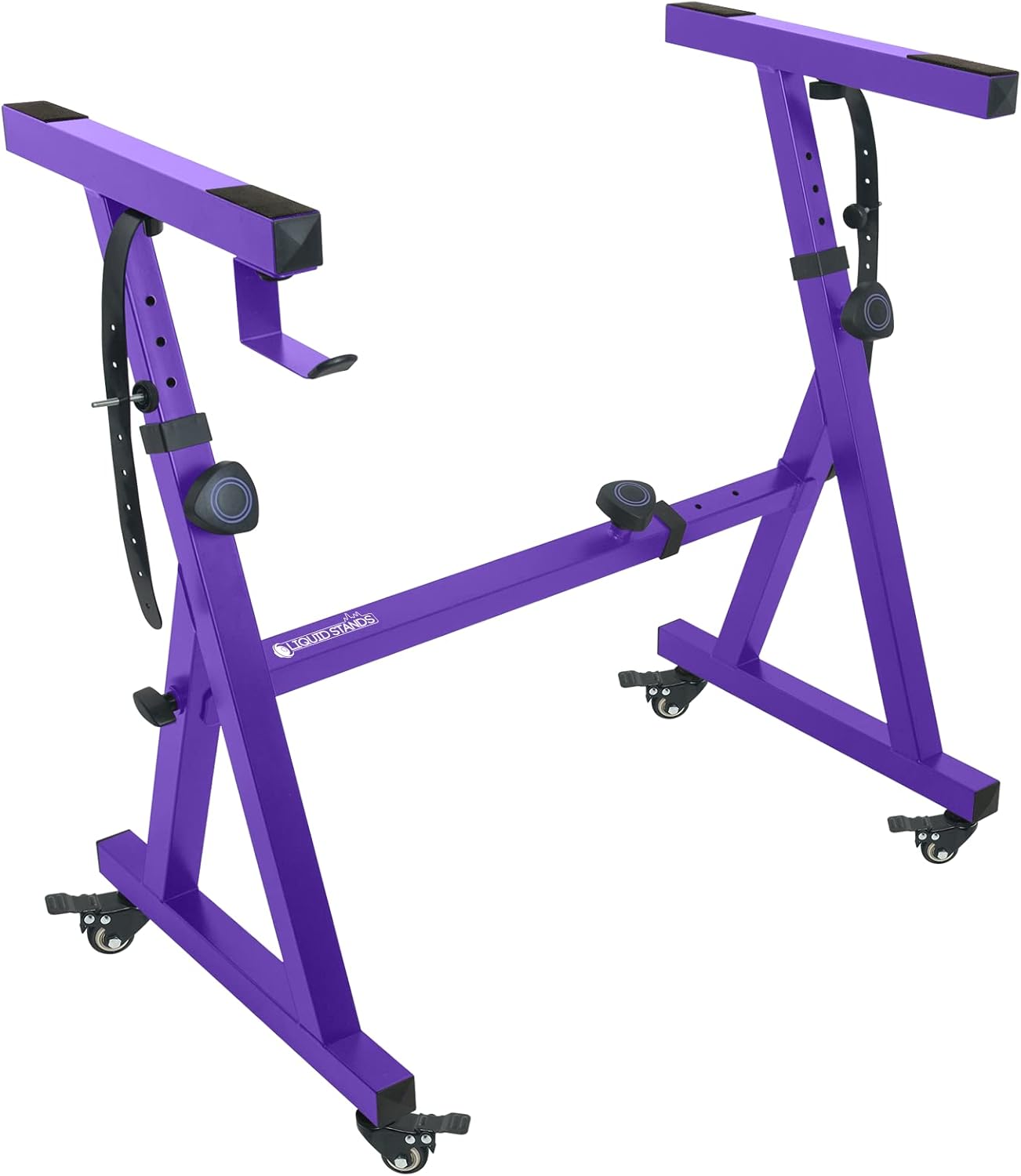 Liquid Stands Keyboard Stand w/ Wheels Z Style Adjustable