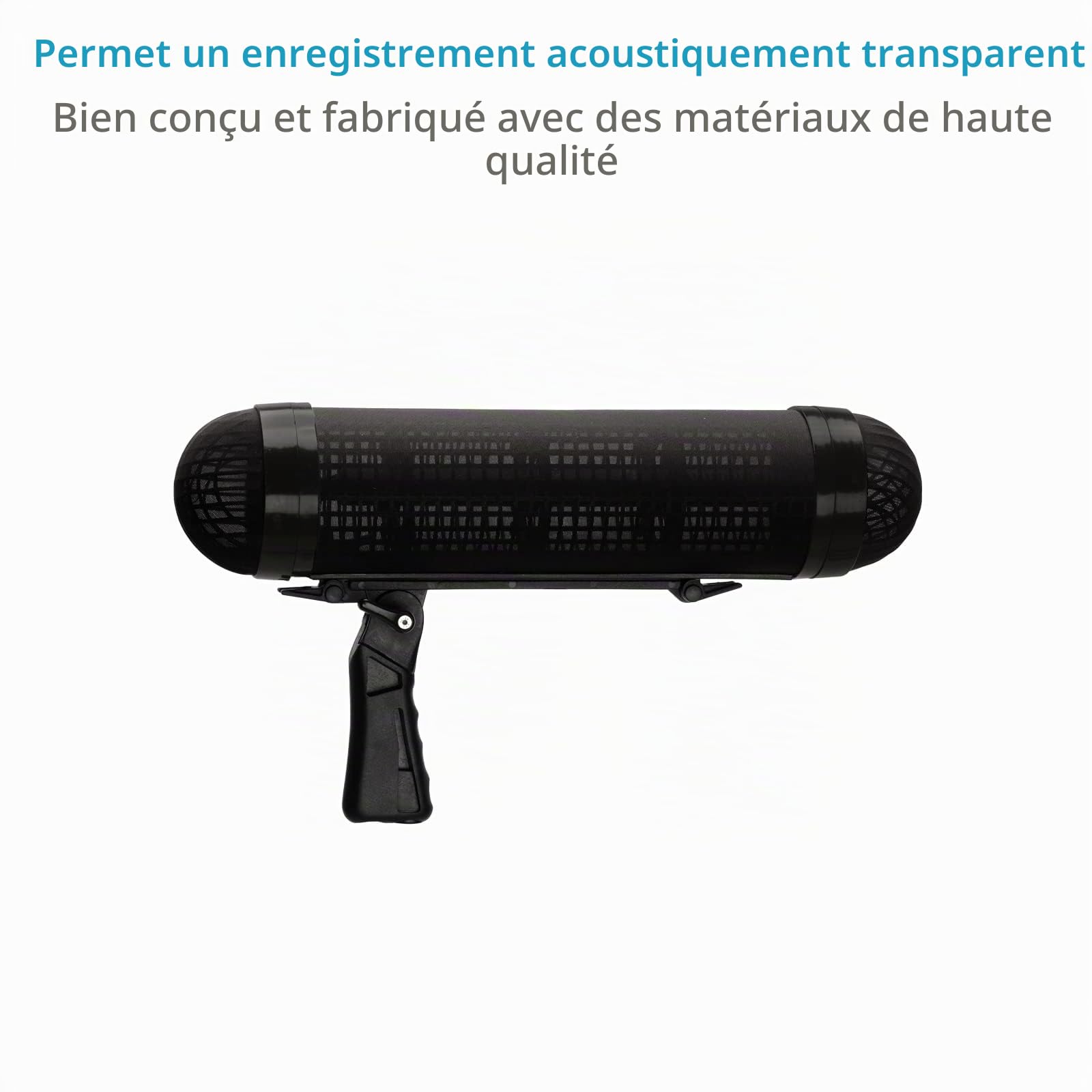 Proaim BMP40 R Paravent Blimp pour microphone d'enregistrement Pro | Blimp de 40 cm avec support anti-vibration, Windjammer et poignée pour réduire le bruit du vent