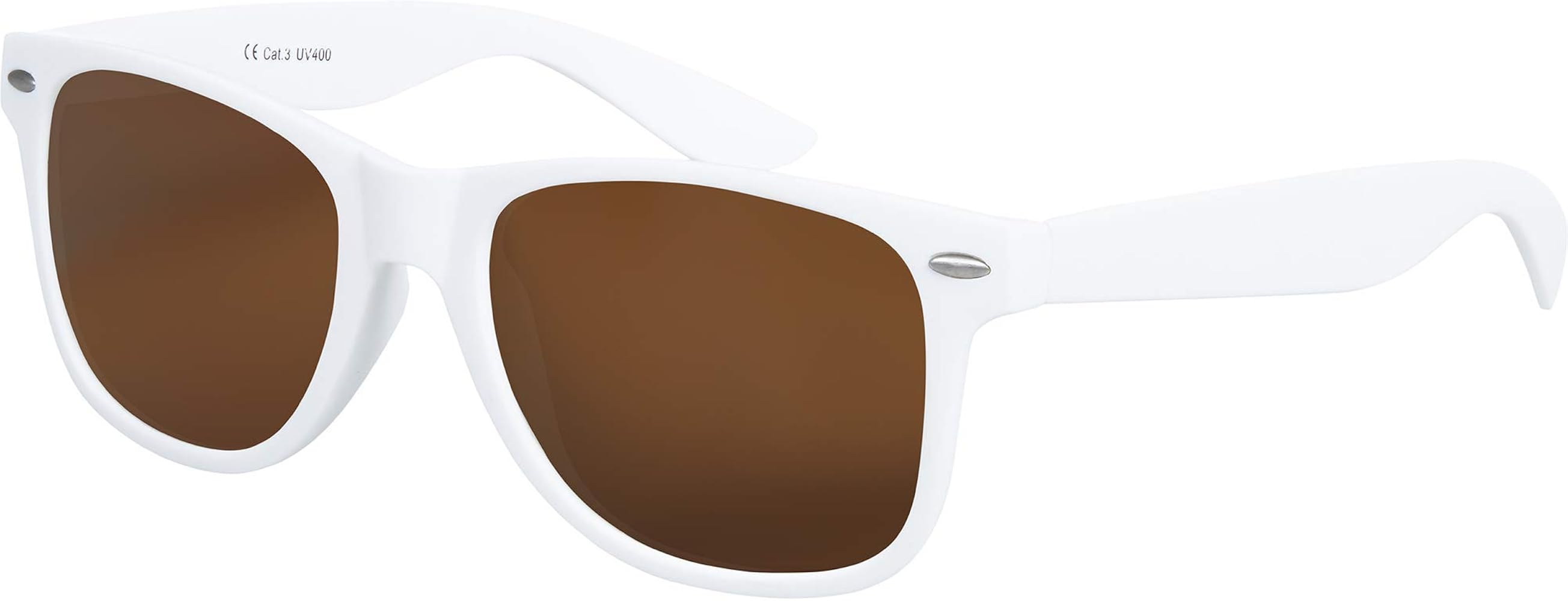 Balinco Lunettes De Soleil Nerd UV400 Style Rétro Vintage Avec Charnière à Ressort