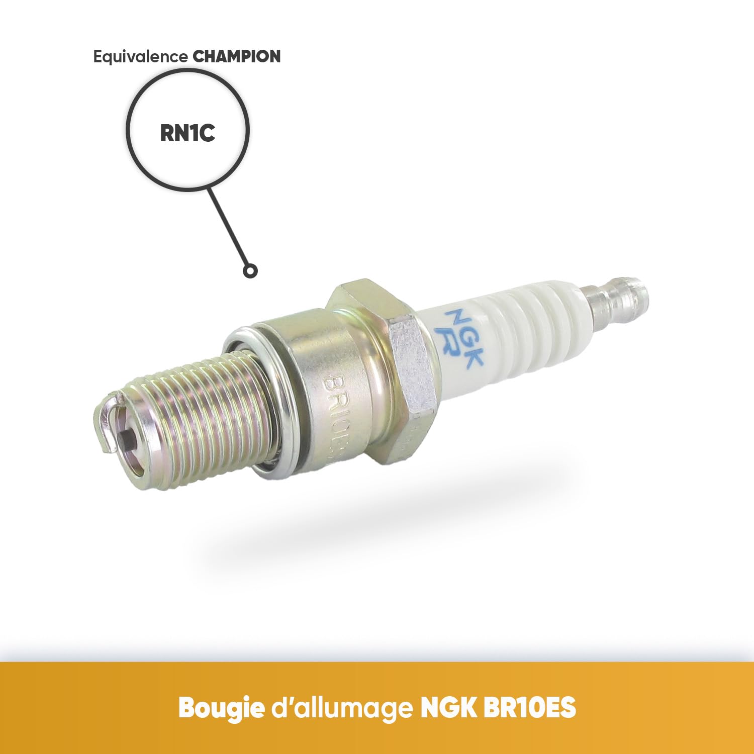 Image secondaire de Bougie d'Allumage NGK BR10ES - Performance et Fiabilité pour Motoculture