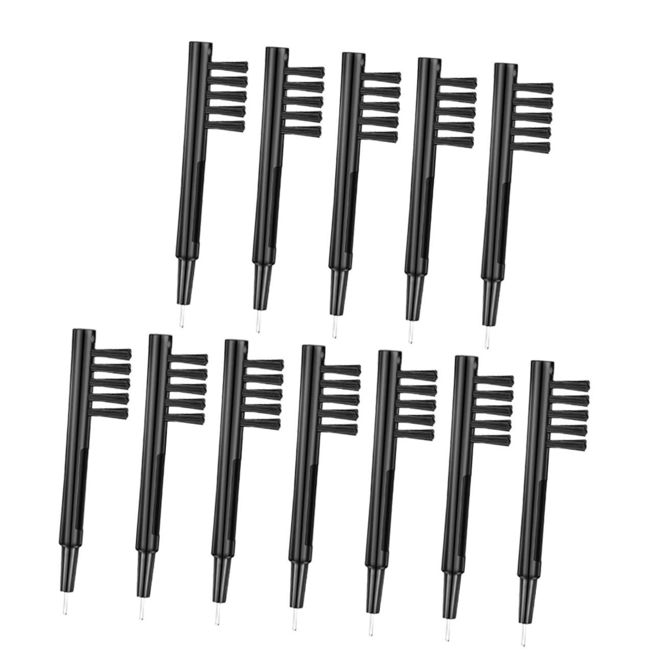 NULYLU Cleaning Brush Set 12pcs Clean Brush Kit with Magnet Hearing Amplifier Cleaner Cleaning Rod