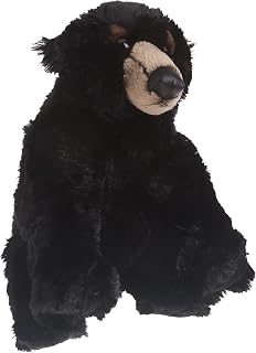 Aurora Blackstone Black Bear Flopsie Plush Stuffed Animal 12"