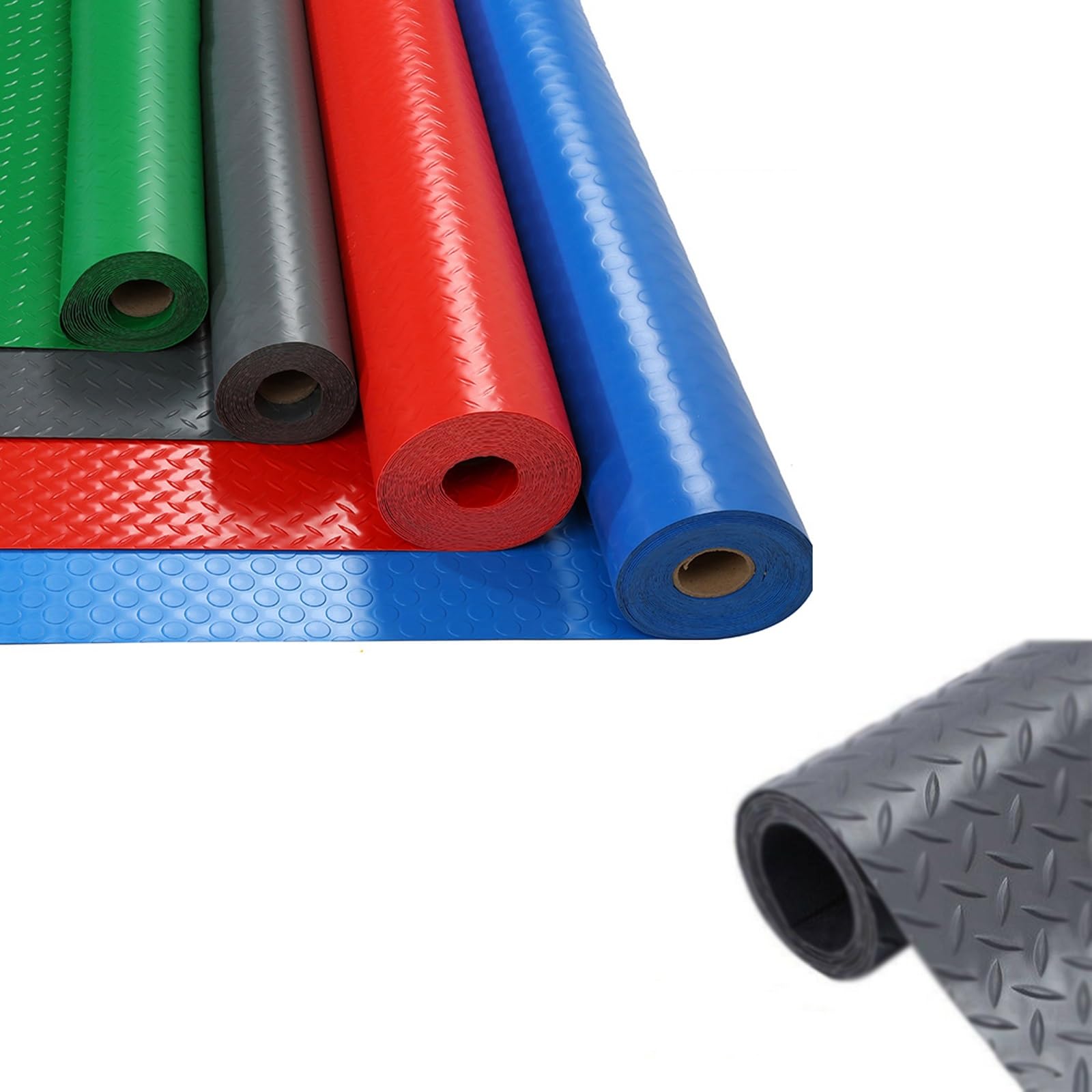 Tapis de sol de garage imperméable en vinyle pour l'entrée et l'atelier