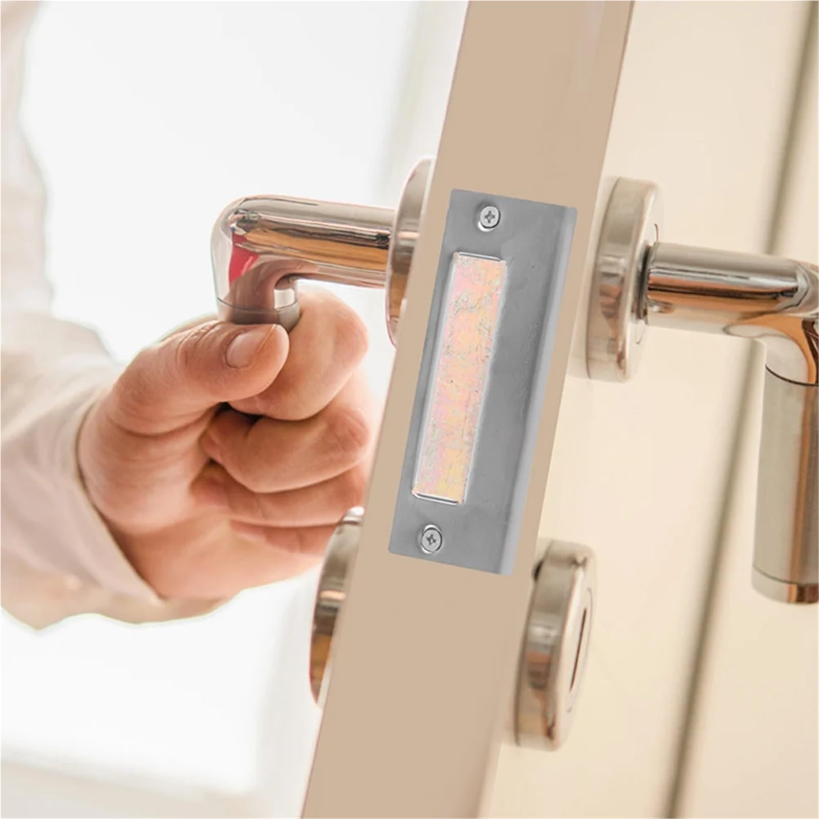 Lot de 20 plaques de renfort en acier inoxydable pour porte