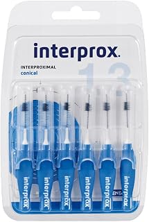 Interprox interdental brushes, blue, conical, 6 pieces, pack of 6 (6 x 6 pieces)