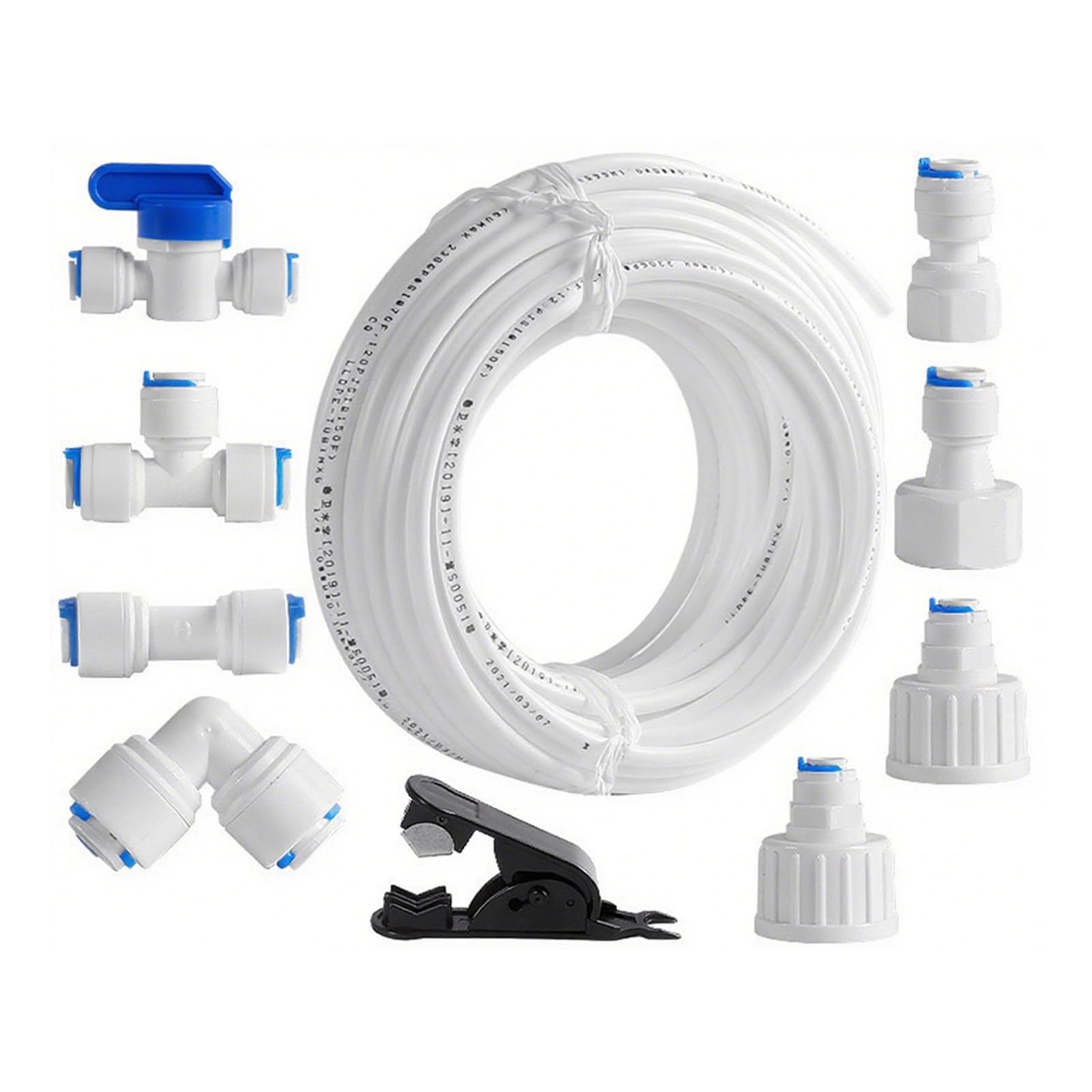 Water Purification Fittings Assembly Refrigerator Water Pipe Universals Connection Set for Plumbing Systems Enduring Universals Supply Line Hose Kits