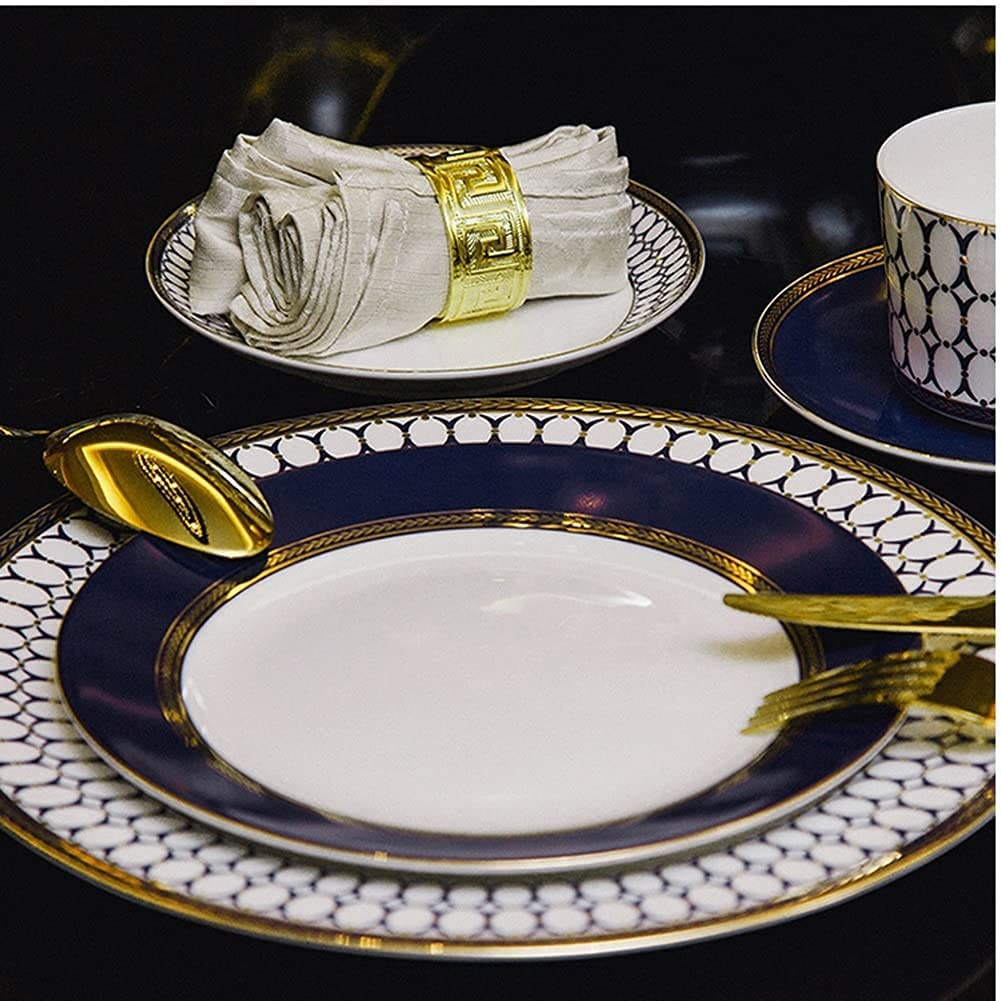 5 szt. Zestaw obiadowy z porcelany kostnej w stylu chińskim gospodarstwa domowego Phnom Penh naczynia ceramiczne talerze serwisowe dla 3