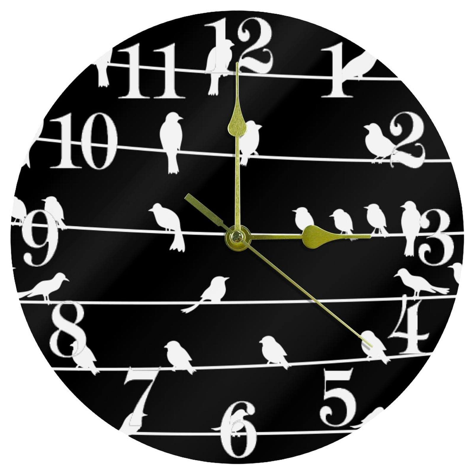 Horloge murale ronde calme pour retrouver le sommeil à pile
