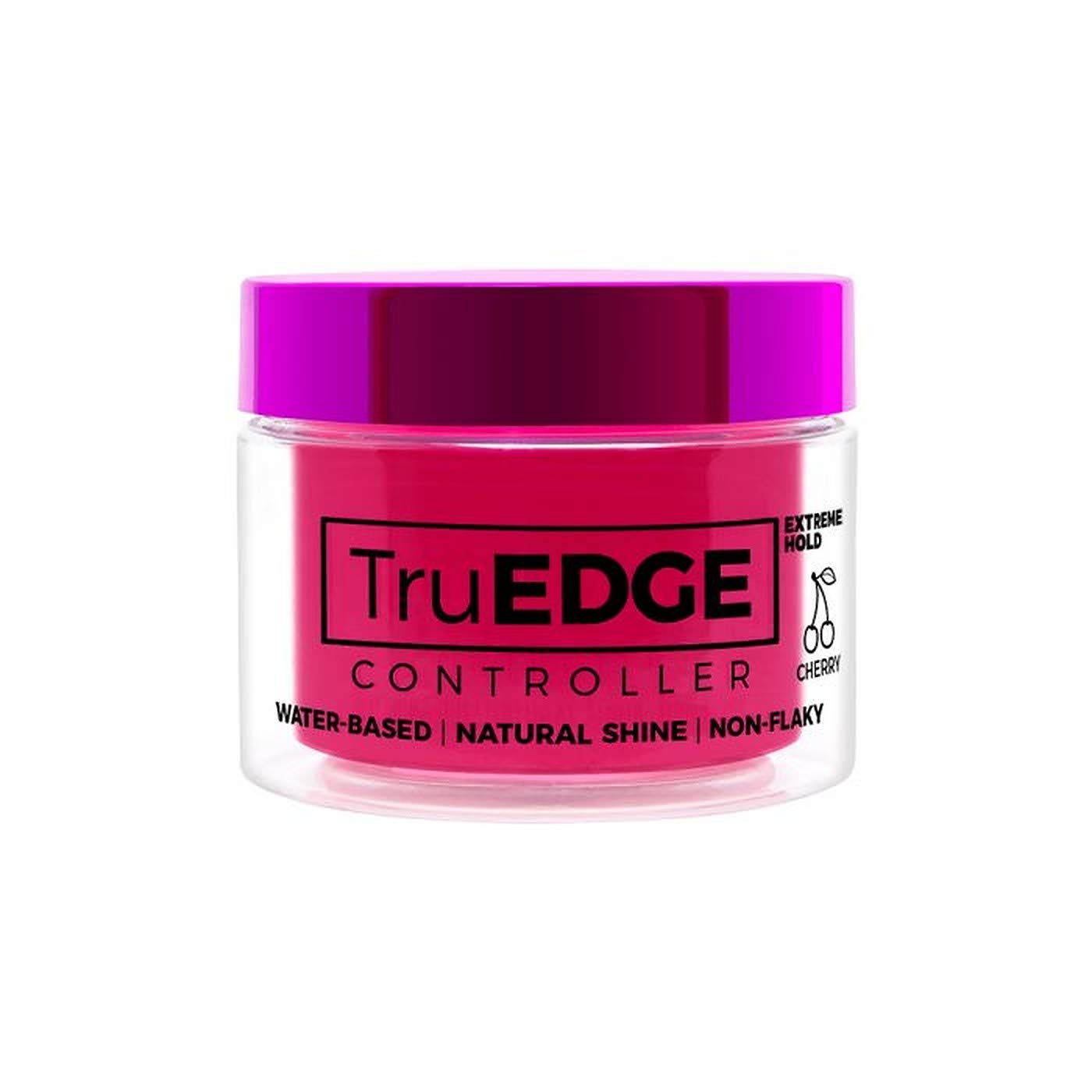 TruEDGE Controller Extreme Hold Water-Based Pomade – Ntaural Shine & Non-Flaky Scented Edge Control – Perfect for Hair-Braiding (Cherry)