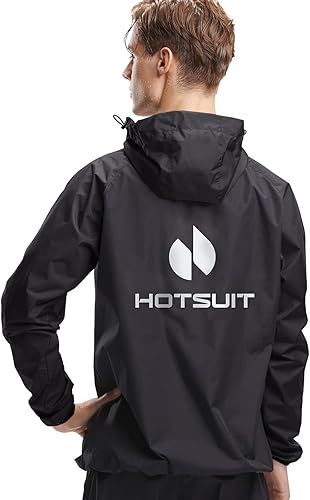Miniatura 5 de HOTSUIT Traje de sauna para hombre, chaqueta de sauna, pantalón, gimnasio, entrenamiento, trajes de sudor