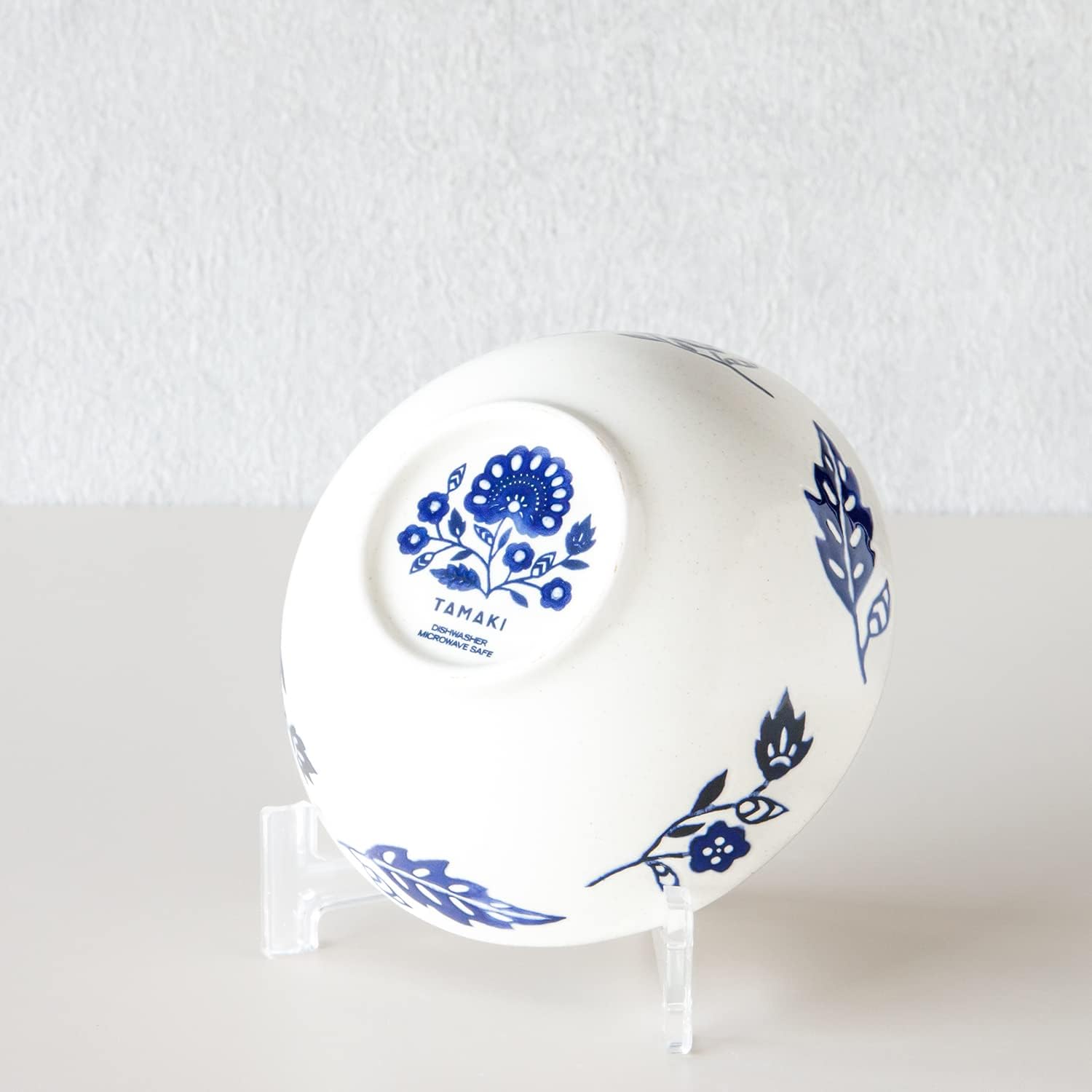 TAMAKI T-937143 Ica Bowl, S, Oriental Flower, Diameter 4.9 x Height 1.8 inches (12.5 x 4.5 cm), Scandinavian Modern, Stylish, Gift, Microwave, Dishwasher, Oven Safe
