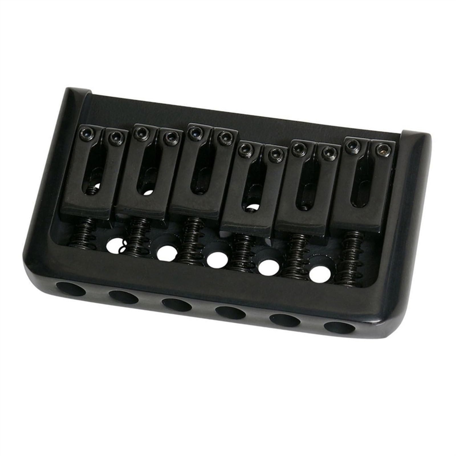 Juego De Puente Para Guitarra Eléctrica Sillín De Puente Rígido Para Guitarra, Piezas Rígidas Fijas Para Guitarra, Cromado/negro/dorado (Color : Black)