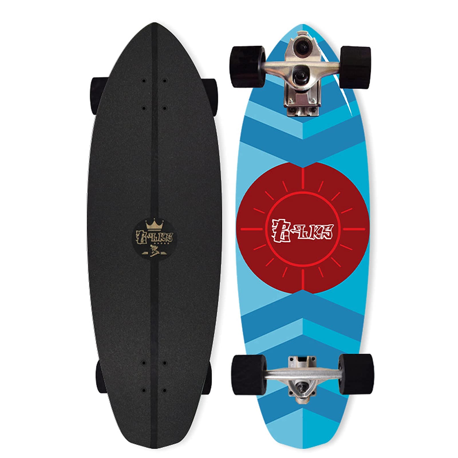 VOMI Surfskate Land Surfing Skateboard P7 Truck Bidirectional Steering Thruster INDY 32 10 inches Maple Complete Board ABEC-11