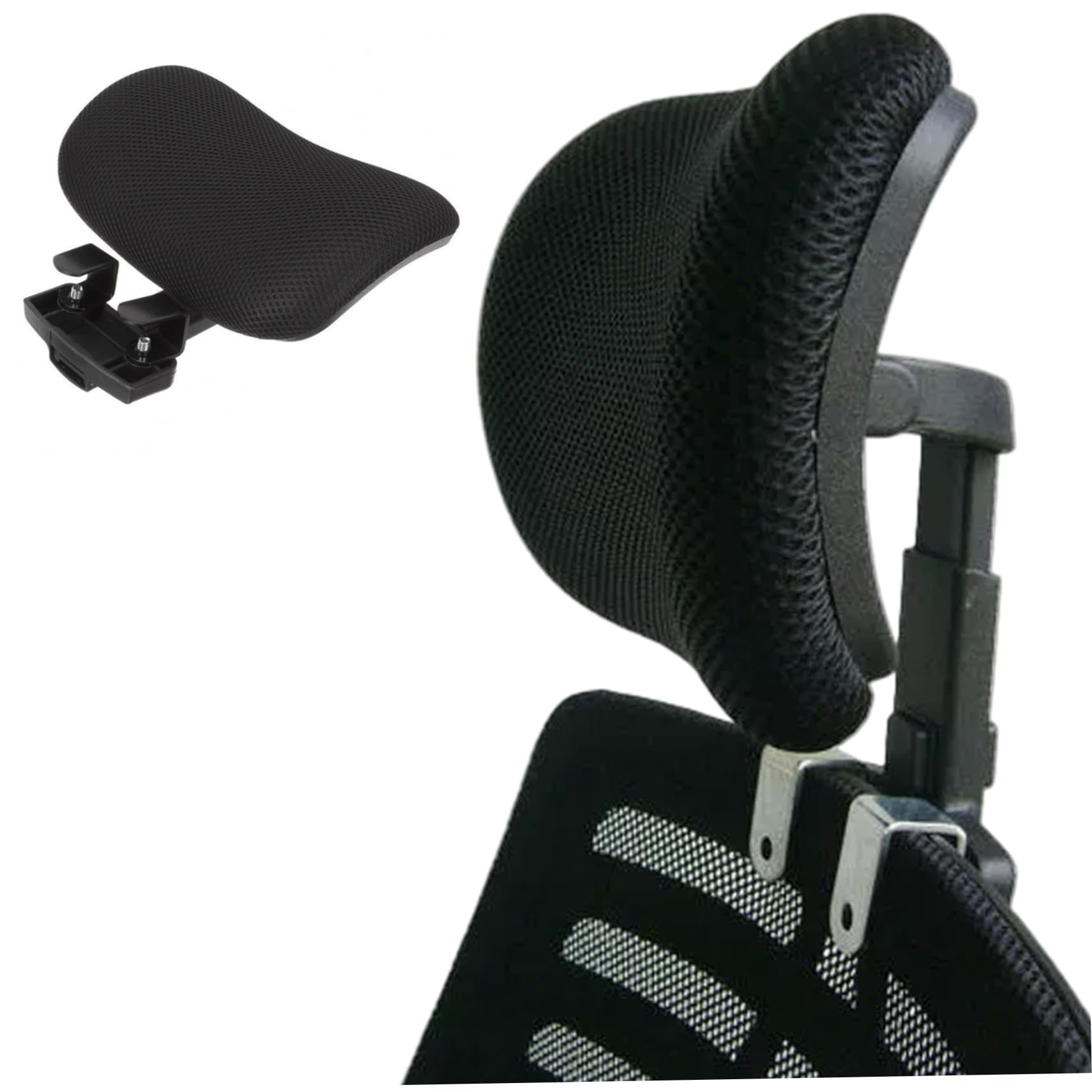 Appui-tête chaise de bureau ergonomique à clipser avec support cou réglable