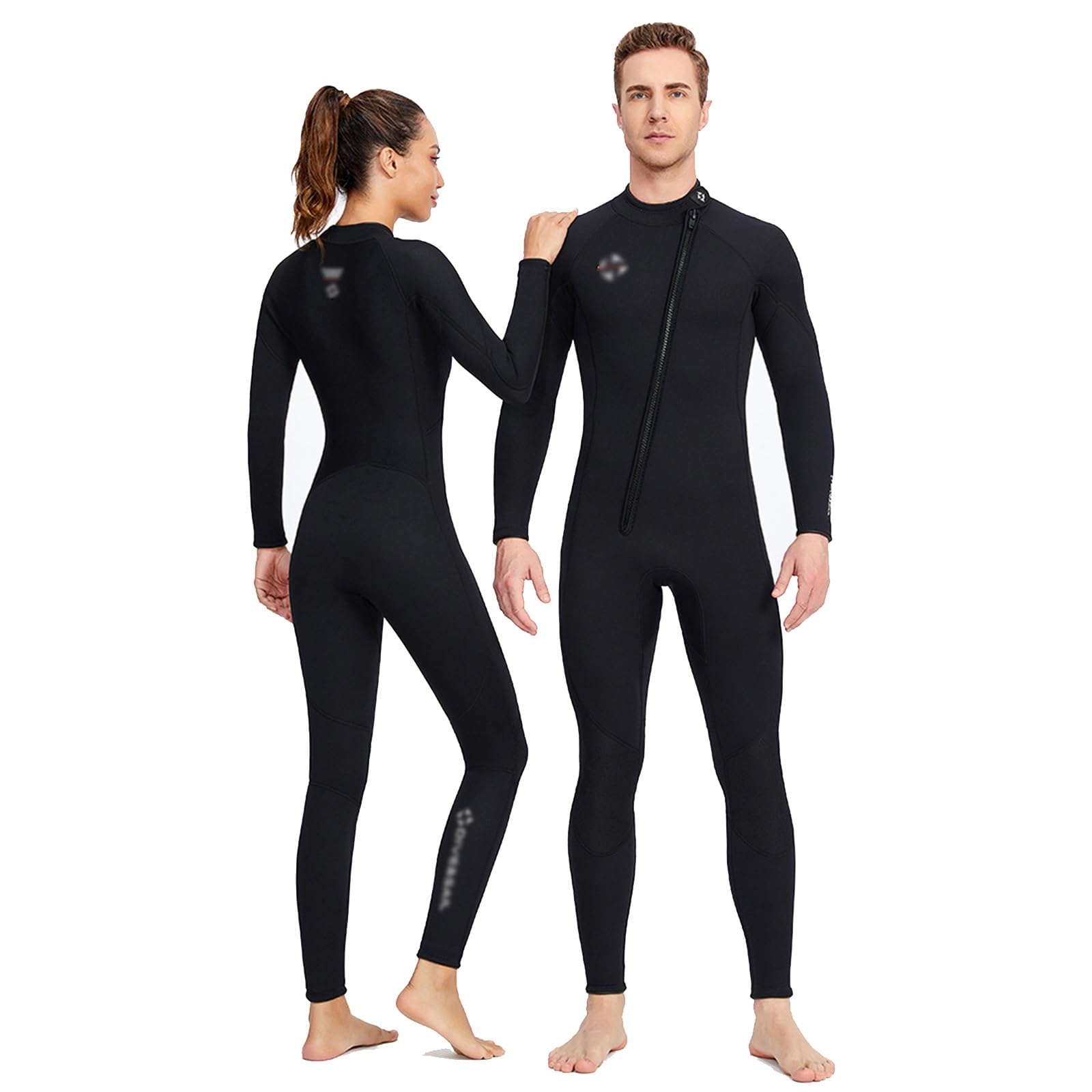 Muta Uomo Donna 3mm, Tuta Da Triatleta In Neoprene Per Tutto Il Corpo Tuta Con Zip Frontale In Acqua Fredda Per Il Surf, Il Nuoto E Le Immersioni