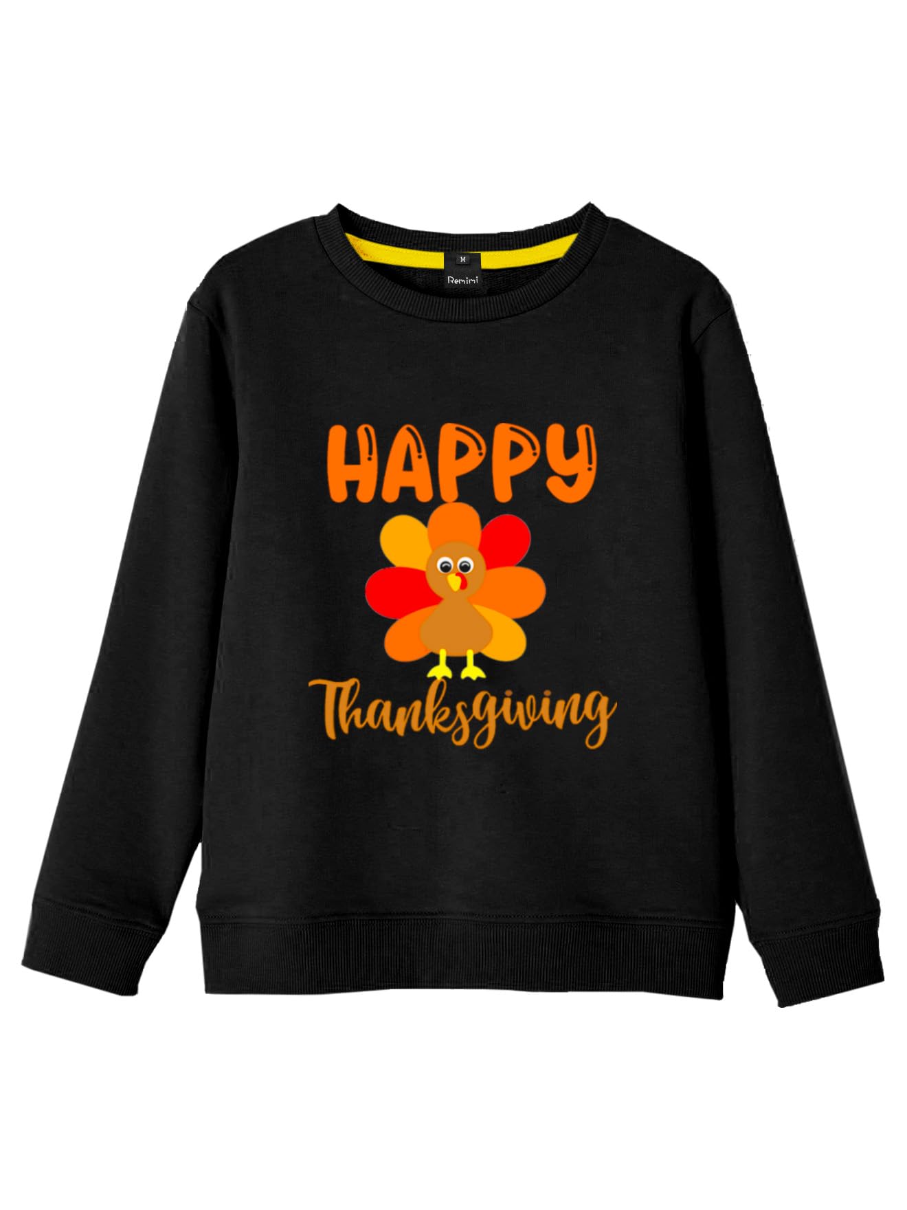 Remimi Kids Halloween Sweatshirt Long Sleeve Thanksgiving Tops 3-14 Years