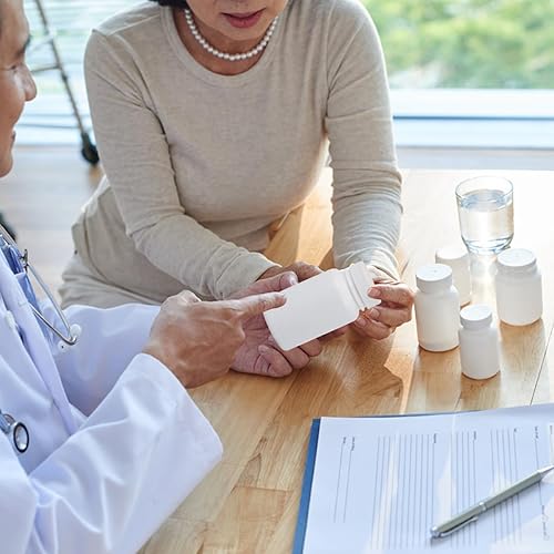 Miniatura 3 de Botellas vacías de píldoras con tapas, viales de medicación, 20 unidades de 3.4 fl oz, recipientes de almacenamiento de píldoras con tapa de rosca,