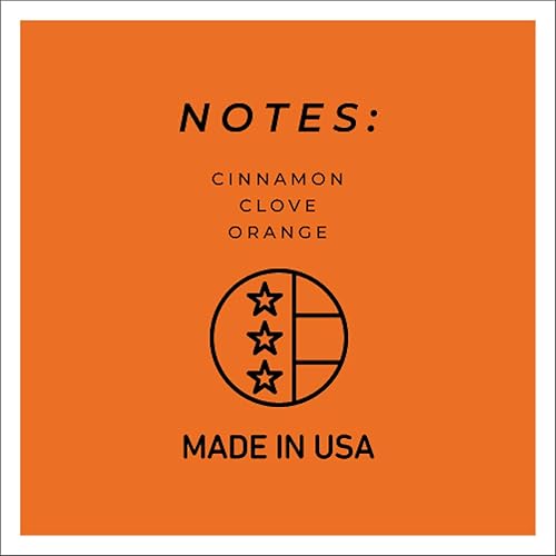 Miniatura 6 de A Cheerful Giver - Vela en tarro de vidrio perfumada de naranja y canela (16 onzas) con tapa y fragancia fiel a la vida, fabricada en Estados Unidos