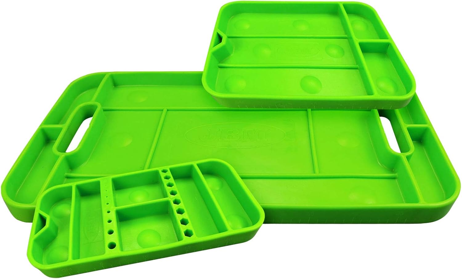 ROBLOCK 3PCS Non-Slip Flexible Tool Tray for Tool Holder Organizer and Storage No Magnetic Convenient to Use and Easy Clean-Up (Green) : Automotive