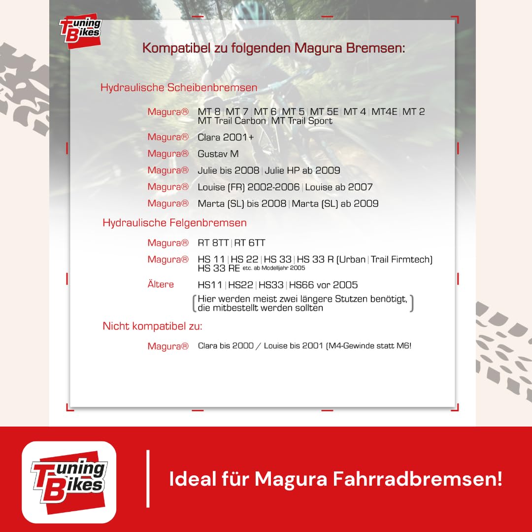 TB Entlüftungskit für Magura Bremsen Professionelles Set mit Mineralöl, Bremsflüssigkeit und deutscher Anleitung für maximale Fahrrad-Bremsleistung