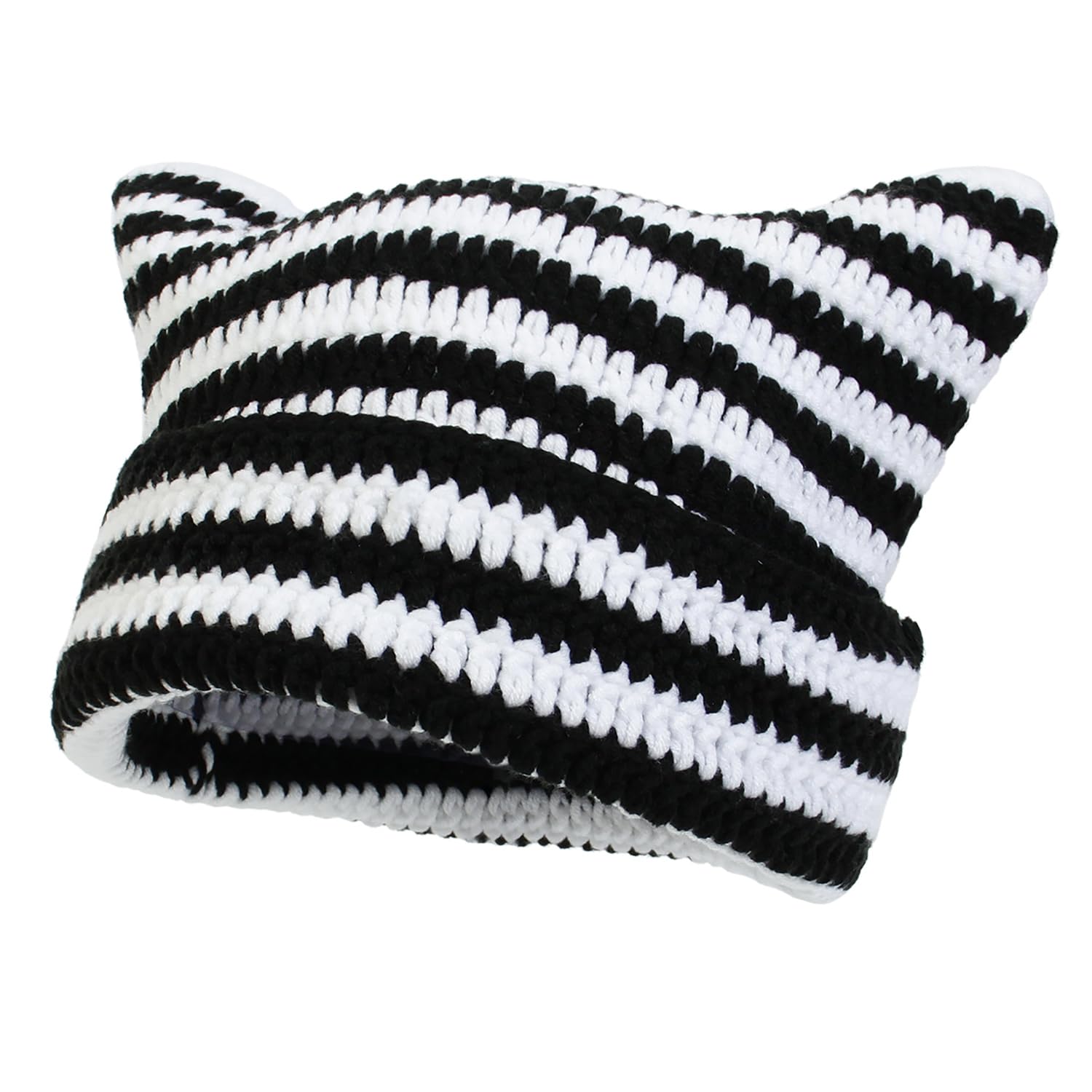 Women Beanie Warm Winter Hats Soft Knit Lazy Beanie for Women Women Cat Beanie Women Fox hat Slouchy