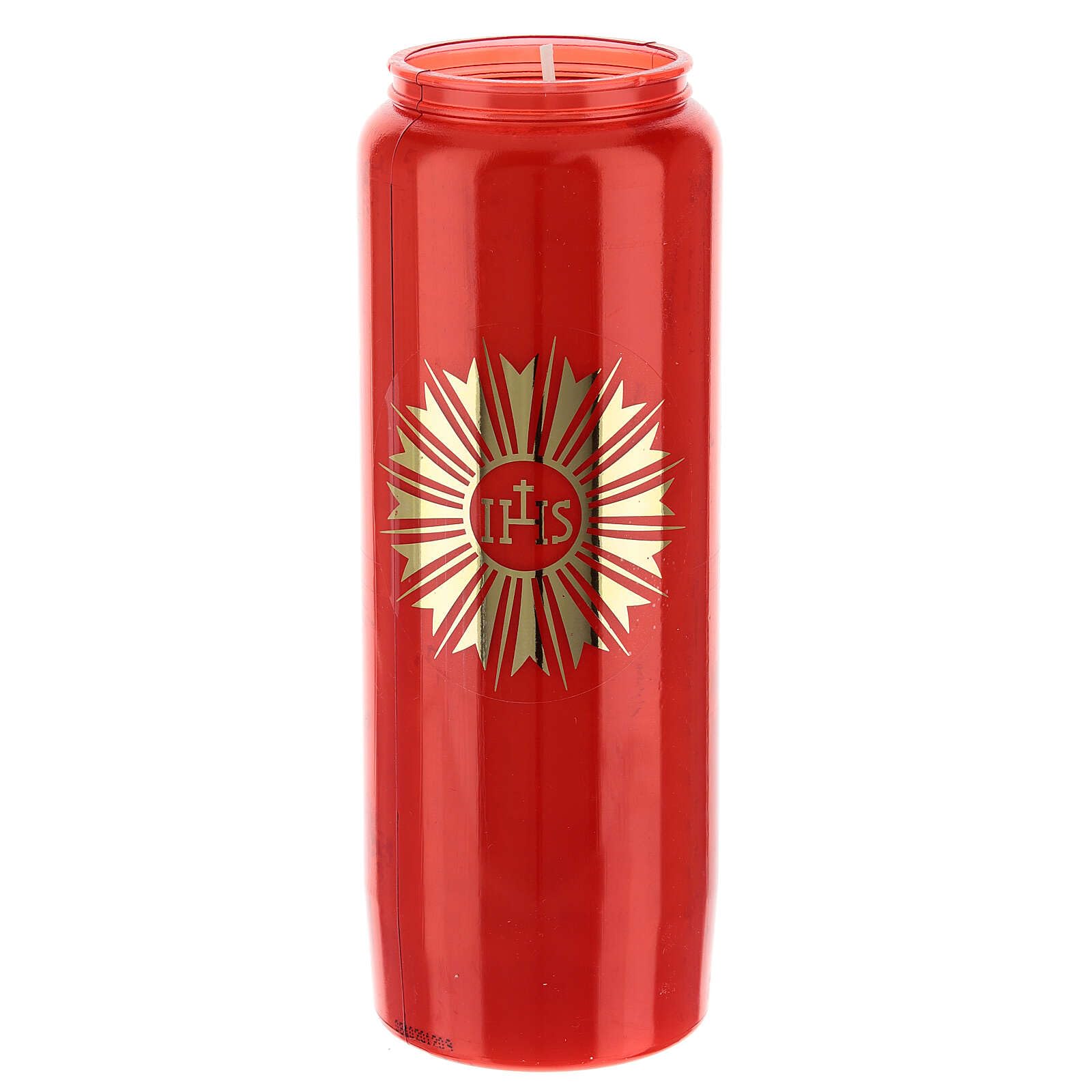 Sanctuary red Candle, IHS, 9 Days