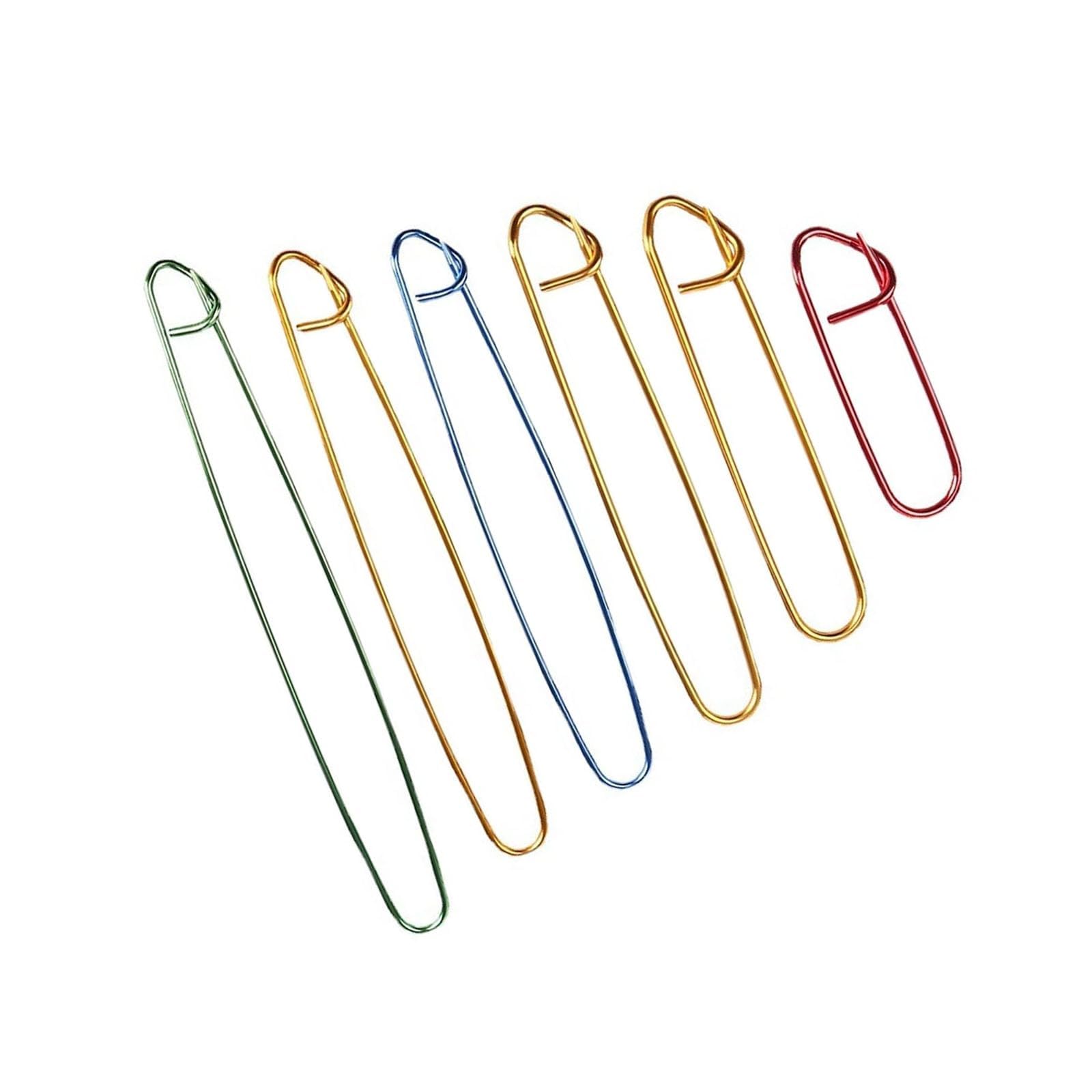 6 Pcs Aluminum Stitch Holders Stitch Holders Set for Blankets Scarves Quilts Other Knitting Project Crochet Projects
