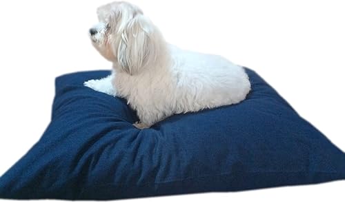 Miniatura 4 de Durable Comfort - Cama de espuma viscoelástica para perros con forro impermeable y funda externa para perros S, M, L, juego completo (mezclilla