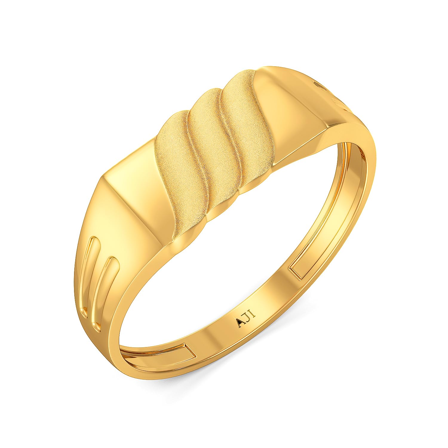 22 k (916) Alluring Luxe Gold Rings For Boys(size,17)-image-20