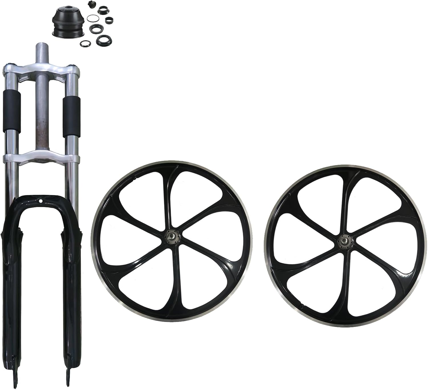26" Alum Mag Wheel w/Double Shoulder Suspension Fork and Headset