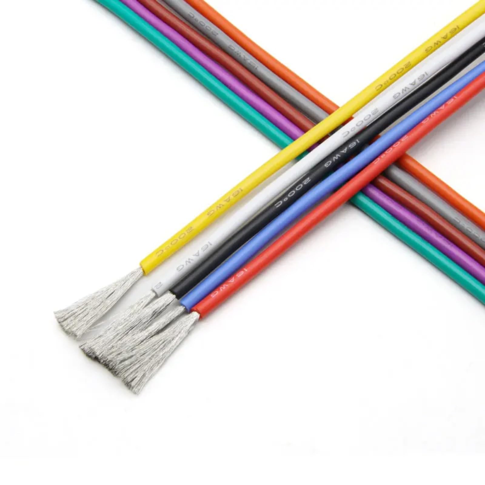 1/3/5/10/20/50M30 28 26 24 22 20AWG El cable (YELLOW; 5 M; 24 AWG)