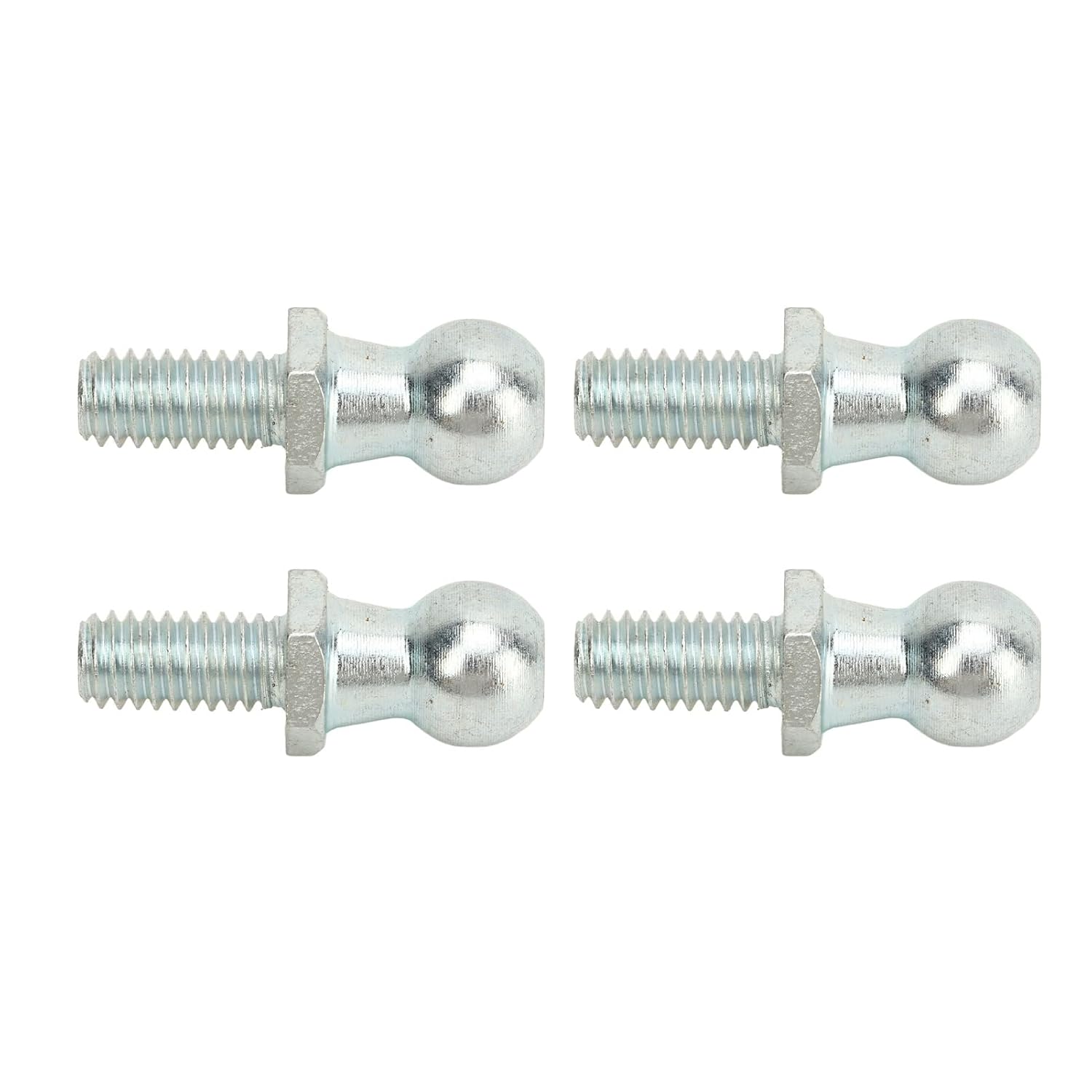 Ball Studs with Hardware, 13mm Metal, 5/16-18 Thread, 4 Pack, for Gas Lift Struts