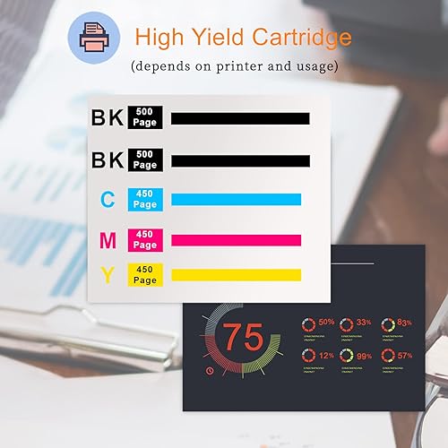 Miniatura 3 de Run Star Cartucho de tinta remanufacturado 200XL de repuesto para Epson 200XL T200XL para Expression Home XP-200 XP-300 XP-310 XP-400 XP-410