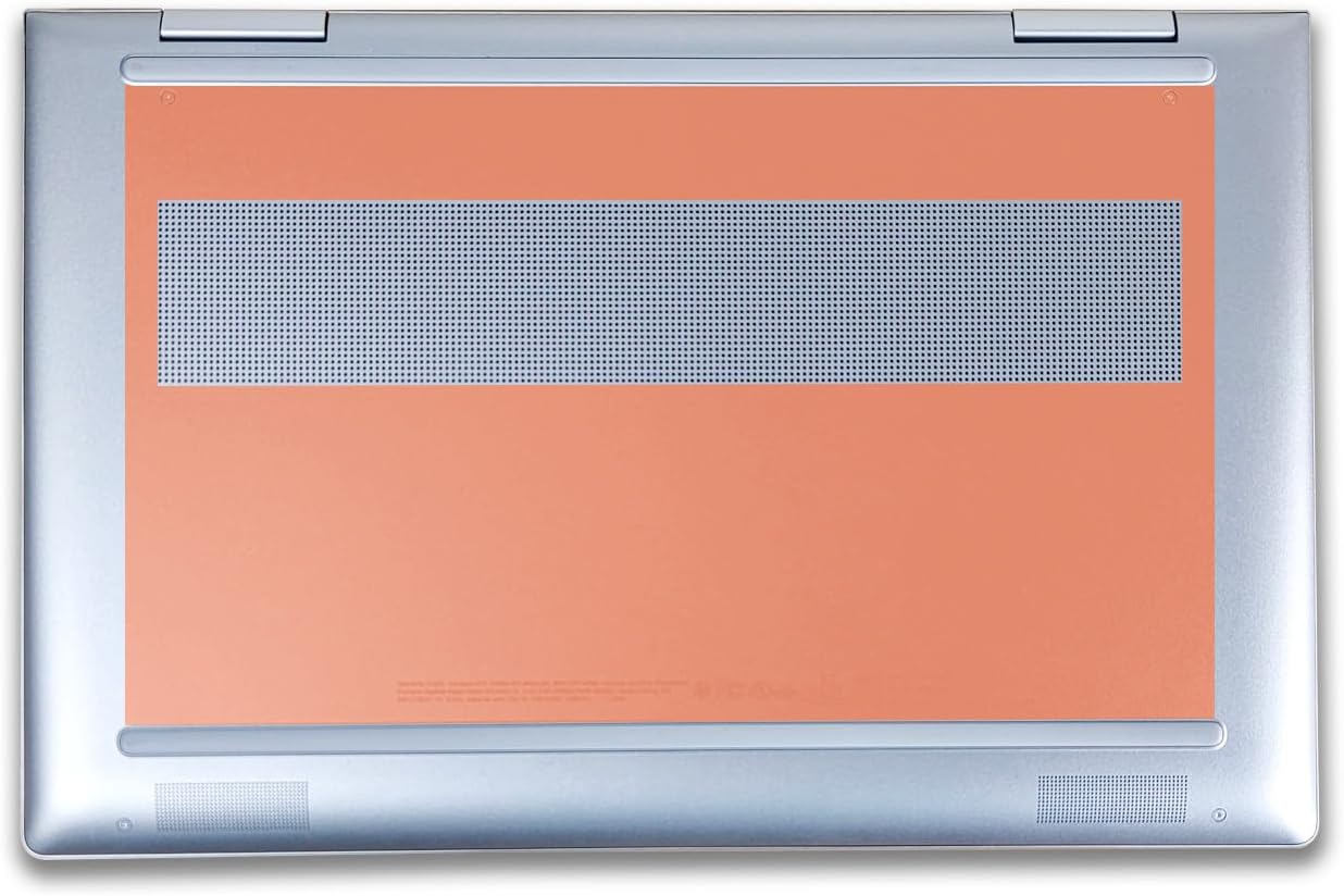Laptop Skin Compatible with HP Envy x360 14” (2023) - Solid Peach - Premium 3M Vinyl Protective Wrap Decal Cover - Easy to Apply | Crafted in The USA by MightySkins