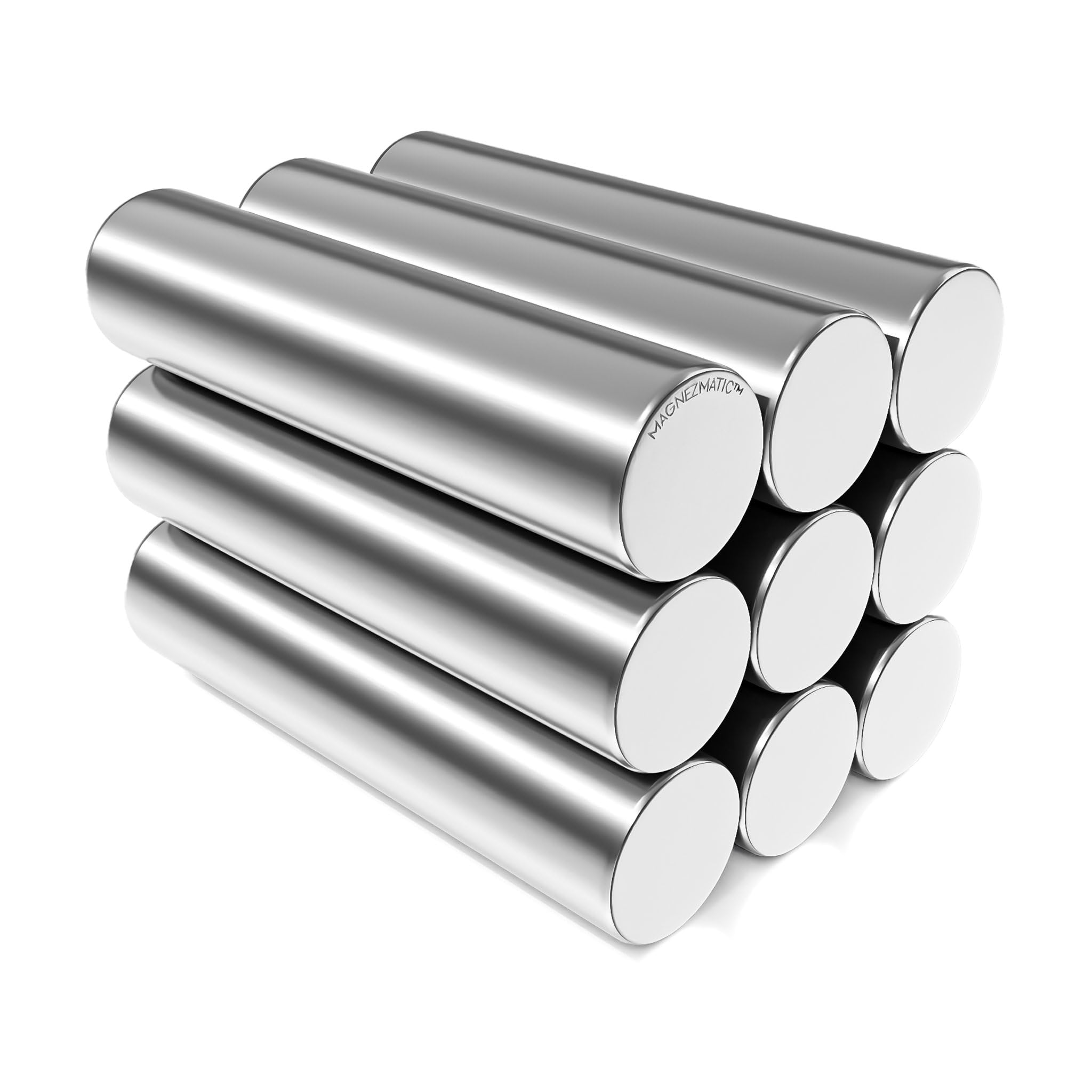 Neodymium Cylinder Magnets 1/4x1 inch - Strong Rare Earth Magnetic Rods Holder Lifter Fastener for Crafts, DIY, Office, Garage & Workshop N48 (10 Pack