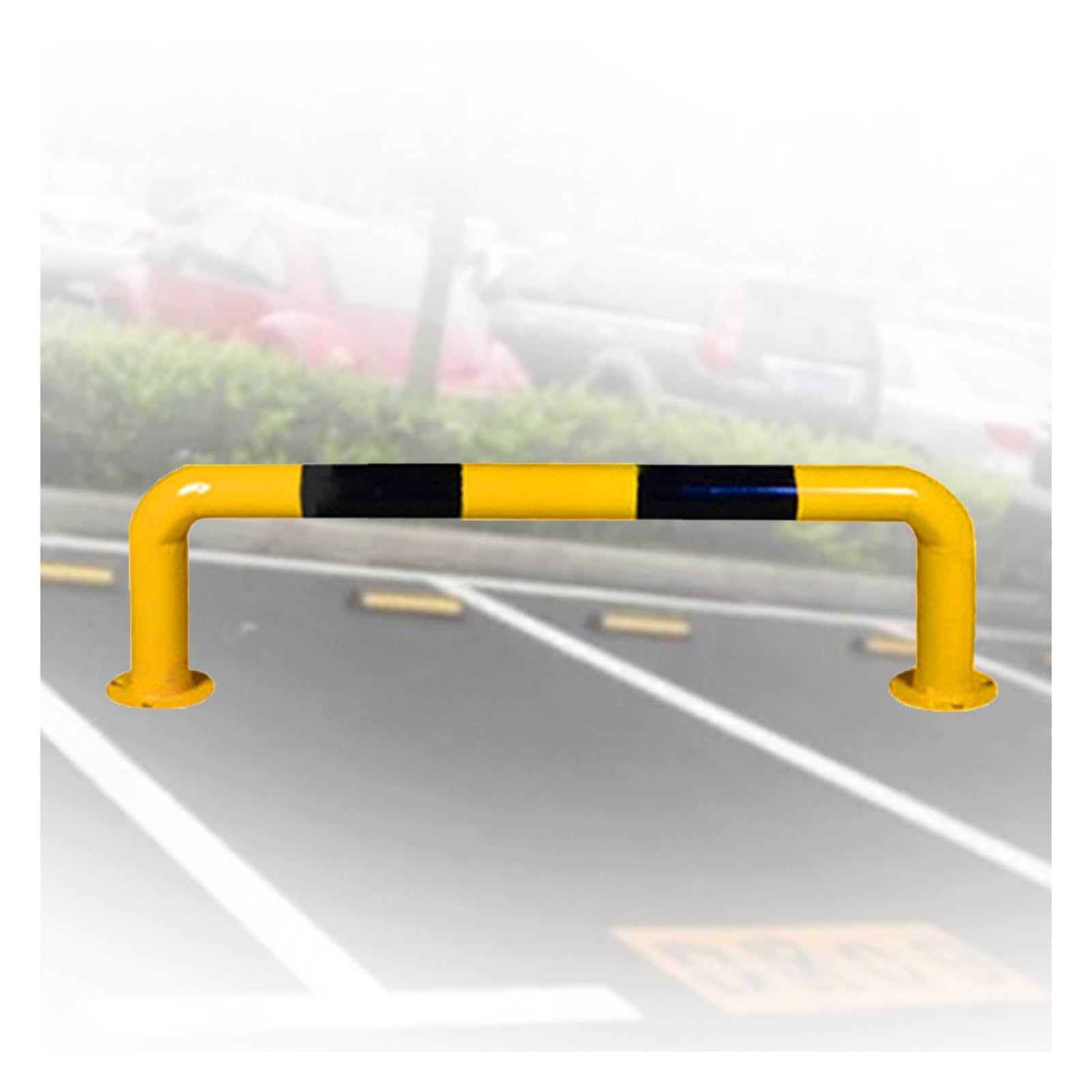 GTHTUHFD U Shape Security Bollards, Protect U Shape Bumper Protect Car Isolation Bollards, Parking Space Blocker Warning Posts, For Warehouse Driveway Garage Parking,80X30Cm,150x30cm