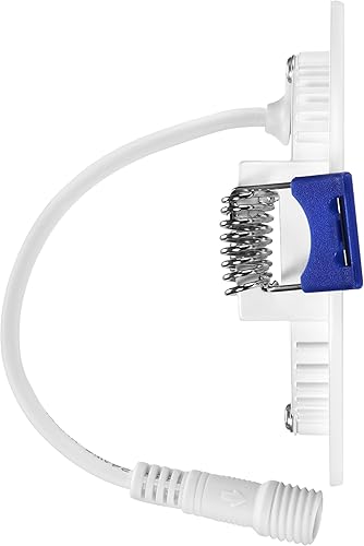 Miniatura 3 de Maxxima Lámpara LED empotrable ultrafina de 3 pulgadas, 5 CCT, 500 lúmenes, luz delgada sin lata, clasificación IC, temperatura de 5 colores